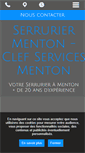 Mobile Screenshot of clef-services-menton.com